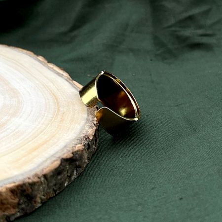 Demi Fine 18K Gold Plated Adjustable Beaded Band Ring